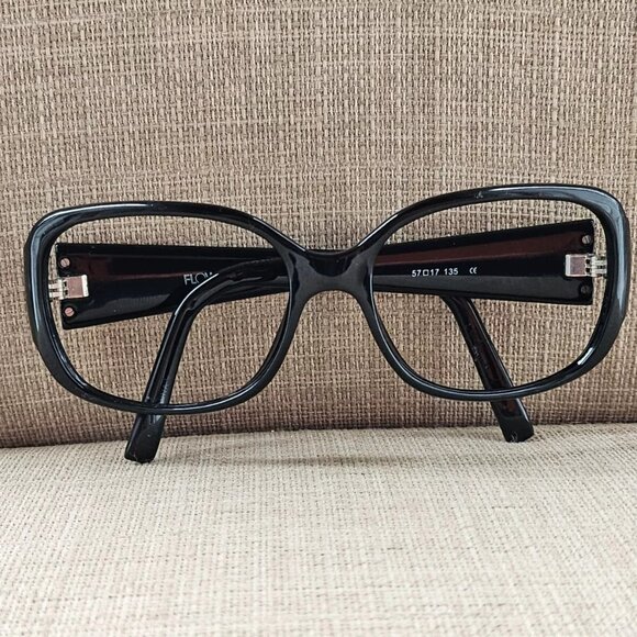 Flower Women Eyeglasses/Sunglasses Frame Black Glasses 57[]17 135 Frame - Picture 5 of 11